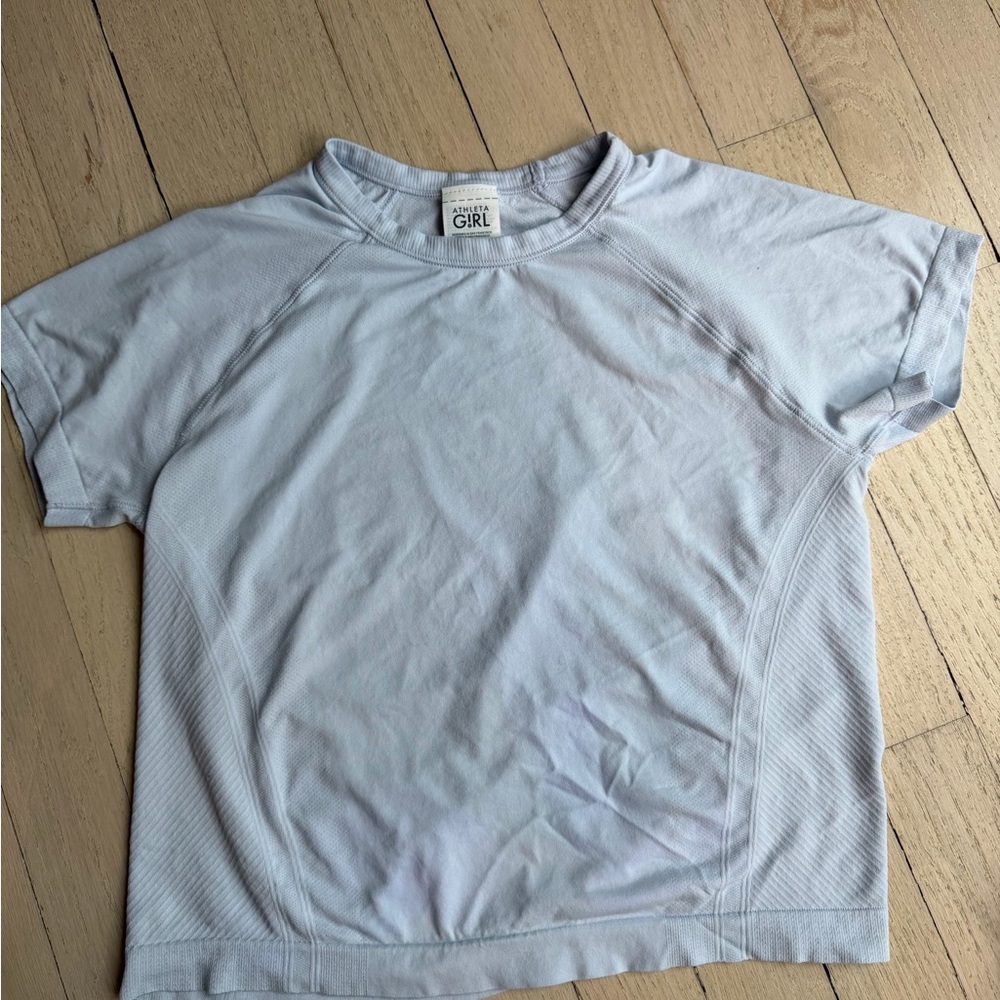 Athleta Pale Blue Girls Tee